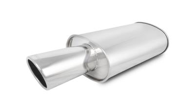 Vibrant 1102 Oval Stainless Steel Muffler Vibrant Performance