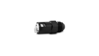 Vibrant Performance -16 AN Male Flare To -16 AN ORB Male Straight Adapter Fitting Black With O-Ring