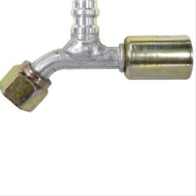 Vintage Air Beadlock O-Ring Conditioning Hose Ends 35523-VUG A/C End, #10 Conditioning, 45 Degree, Beadlock, with R134a Port, For A/C Standard Hose, Each