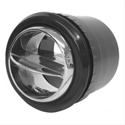 Vintage Air Standard Series Louvers 49053-VUL Louvers, In-Dash, Plastic, Black/Chrome, Round, 2.875 in. Diameter, Each