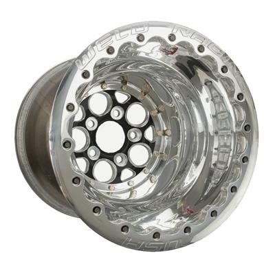 Weld Magnum 2.0 15x14 / 5x4.5 BP / 4in. BS Polished Wheel - Single Beadlock MT