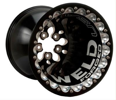 Weld Racing D1BTF616D4DP Weld Racing Delta-1 Black Anodized Wheels