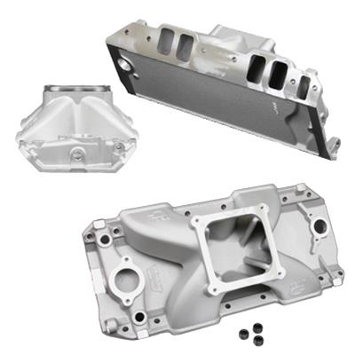 Weiand Track Warrior Intake Manifolds 7623 Manifold, Warrior, Single Plane, Aluminum, Natural, Dominator, Chevy, Big Block, Each thumbnail 5