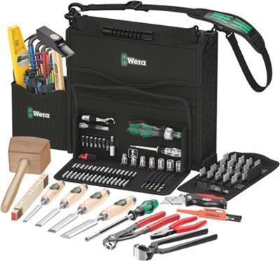 WERA 05134011001 Tool Kit, Wood Application, 134 Pieces