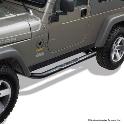 Westin 1997-2006 Jeep Wrangler/SE/Sport/Sahara Signature 3 Nerf Step Bars - Black