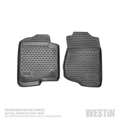 Westin Profile Floor Liners 74-12-11043 Mats, Liners, Front Seats, Rubberized Polymer, Black, Logo, Ford, Pair