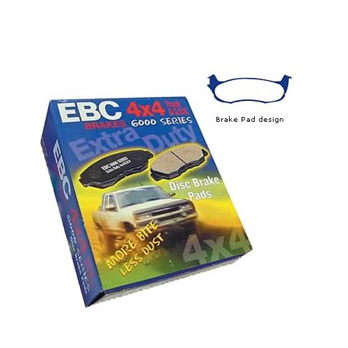 Disc Brake Pad Set-EBC 6000 Series Greenstuff Truck//SUV Disc Brake Pad Rear