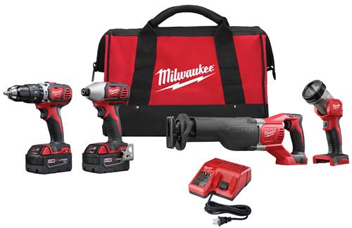 Milwaukee Tool 2696-24: Milwaukee M18 Cordless Lithium-Ion 4-Tool Combo Kits