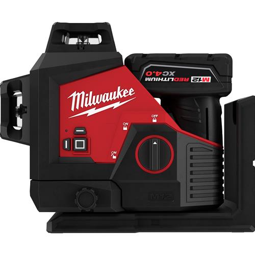 Milwaukee Tool 3632-21: Milwaukee M12 Green 360 Degree 3-Plane Laser Kits