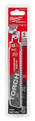 Milwaukee Tool 48-00-5501: Milwaukee SAWZALL TORCH Carbide Blades