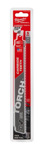 Milwaukee Tool 48-00-5502: Milwaukee SAWZALL TORCH Carbide Blades