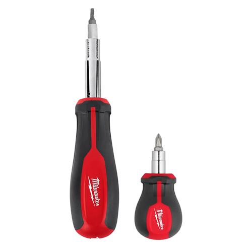 Milwaukee Tool 48-22-2763: Milwaukee 11-in-1 Multi-Bit and 6-in-1 Stubby Multi-Bit Screwdrivers