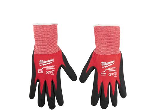 Milwaukee Tool 48-22-8901: Milwaukee Cut Level 1 Dipped Gloves