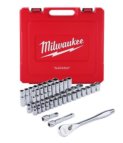 Milwaukee Tool 48-22-9010: Milwaukee 47-Piece Ratchet and Socket Sets