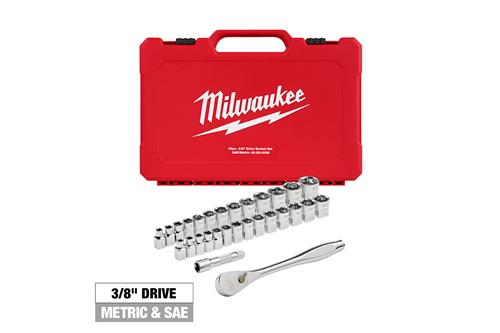Milwaukee Tool 48-22-9088: Milwaukee 29-Piece Ratchet and Socket Set with FOUR FLAT Sides