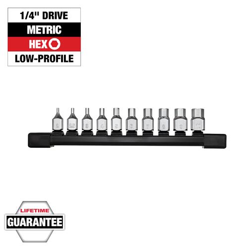 Milwaukee Tool 48-22-9545: Milwaukee Low-Profile Hex Bit Socket Sets
