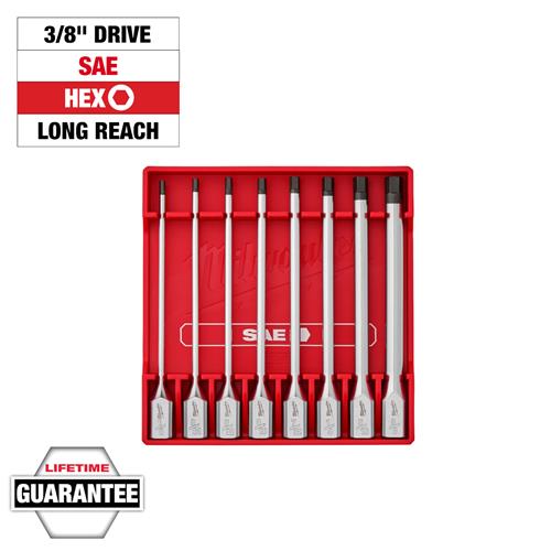 Milwaukee Tool 48-22-9546: Milwaukee Long-Reach Hex Bit Socket Sets