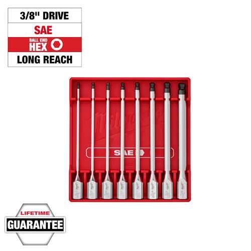 Milwaukee Tool 48-22-9549: Milwaukee Long-Reach Ball End Hex Bit Socket Sets