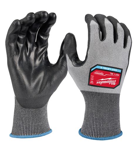 Milwaukee Tool 48-73-8723B: Milwaukee Cut Level 2 High Dexterity Polyurethane Dipped Gloves