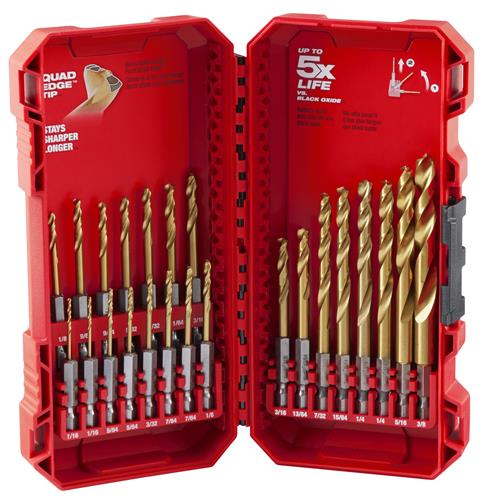 Milwaukee Tool 48-89-4631: Milwaukee SHOCKWAVE Titanium Drill Bit Sets