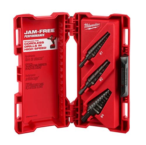Milwaukee Tool 48-89-9221: Milwaukee Jam-Free Step Drill Bit Sets