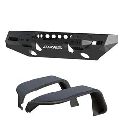 Aries Automotive TrailChaser Front Bumper with Corner Guards and Fender Flares for 2018-2025 WRANGLER - 2082077