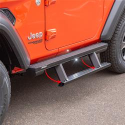 Aries Automotive ActionTrac Powered Running Boards for 2018-2024 WRANGLER - 3034471