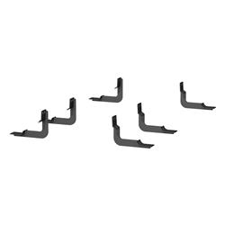 Aries Automotive 6 in. Oval Side Bar Mounting Brackets for 2005-2013 ARMADA, 2004-2024 TITAN, 2016-2024 TITAN XD - 4542