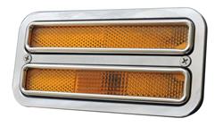 All American Billet Side Marker Light Bezels BSML-DW