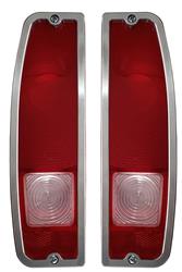 All American Billet Taillight Bezels for 1966-1977 BRONCO, 1964-1972 F-100 - BTL-6472-FT