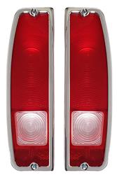 All American Billet Taillight Bezels for 1966-1977 BRONCO, 1964-1972 F-100 - BTL-6472-FT-P