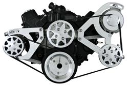 All American Billet Serpentine Kits SCK-SBC-101A-160
