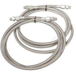 can you replace steel fuel line for forf f100 with flex type line