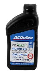 0w20 ACDelco Dexos1 Engine Oil 19432319