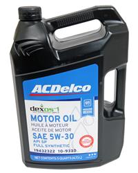 ACDelco Engine Oil - 5W30 Oil Weight - Free Shipping on Orders