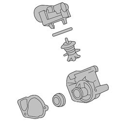 ACDelco - Water Necks and Thermostat Housings for 2013-2015 ATS, 2010-2015 CAMARO, 2014-2015 CTS - 12706565