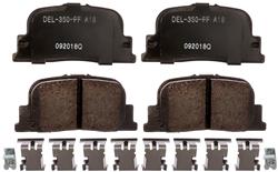 ACDelco Gold Ceramic Brake Pads for 2000-2001 CAMRY, 1999-2001 ES300, 2005-2010 TC - 19386945