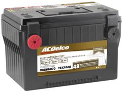 850  CCA ACDelco Gold Automotive AGM Battery 88866070 BCI Group 78