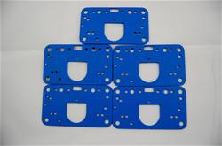 Blue Non Stick Five Pack Holley Dominator Three Curcuit  Metering Block Gasket