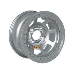 Aero 33 Series Silver Powdercoat Roll-Formed Beadlock Race Wheels 13x7