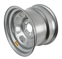 Aero 50 Series Silver Powdercoat Roll-Formed Race Wheels 15x10