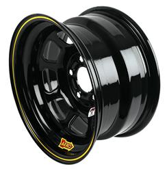 Aero 52 Series Black Powdercoat Roll-Formed IMCA-Approved Race Wheels 15x8