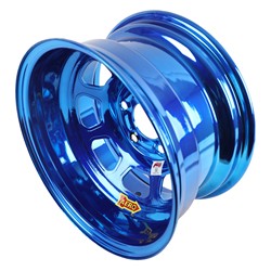 Aero 52 Series AEROBrite Blue Chrome Roll-Formed IMCA-Approved Race Wheels 15x8
