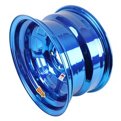 Aero 52 Series AEROBrite Blue Chrome Roll-Formed IMCA-Approved Race Wheels 15x8