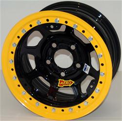 Aero 53 Series AEROBrite Black Chrome Roll-Formed Beadlock Race Wheels 15x12
