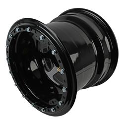 Aero 53 Series Black Powdercoat Roll-Formed Beadlock Race Wheels 15x12