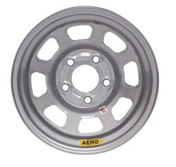 Aero 58 Series Silver Powdercoat Roll-Formed Race Wheels 15x8