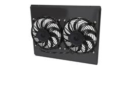 10 Inch 2,310 CFM AFCO Racing Electric Fan and Aluminum Shroud Kit 80250-F-DB-N