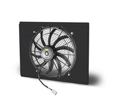 16 Inch 2,170 CFM AFCO Racing Electric Fan and Aluminum Shroud Kit 80289-F-SB-N