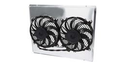 12 Inch 2,310 CFM AFCO Racing Electric Fan and Aluminum Shroud Kit 80243-F-DP-N